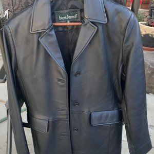 Professional Black Leather Jacket/Coat by Harv'e B